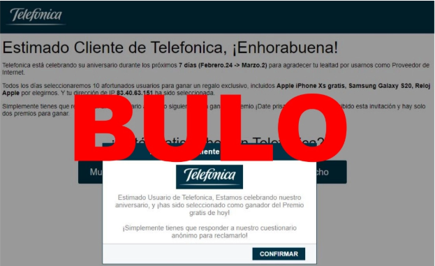 Bulo phishing telefónica