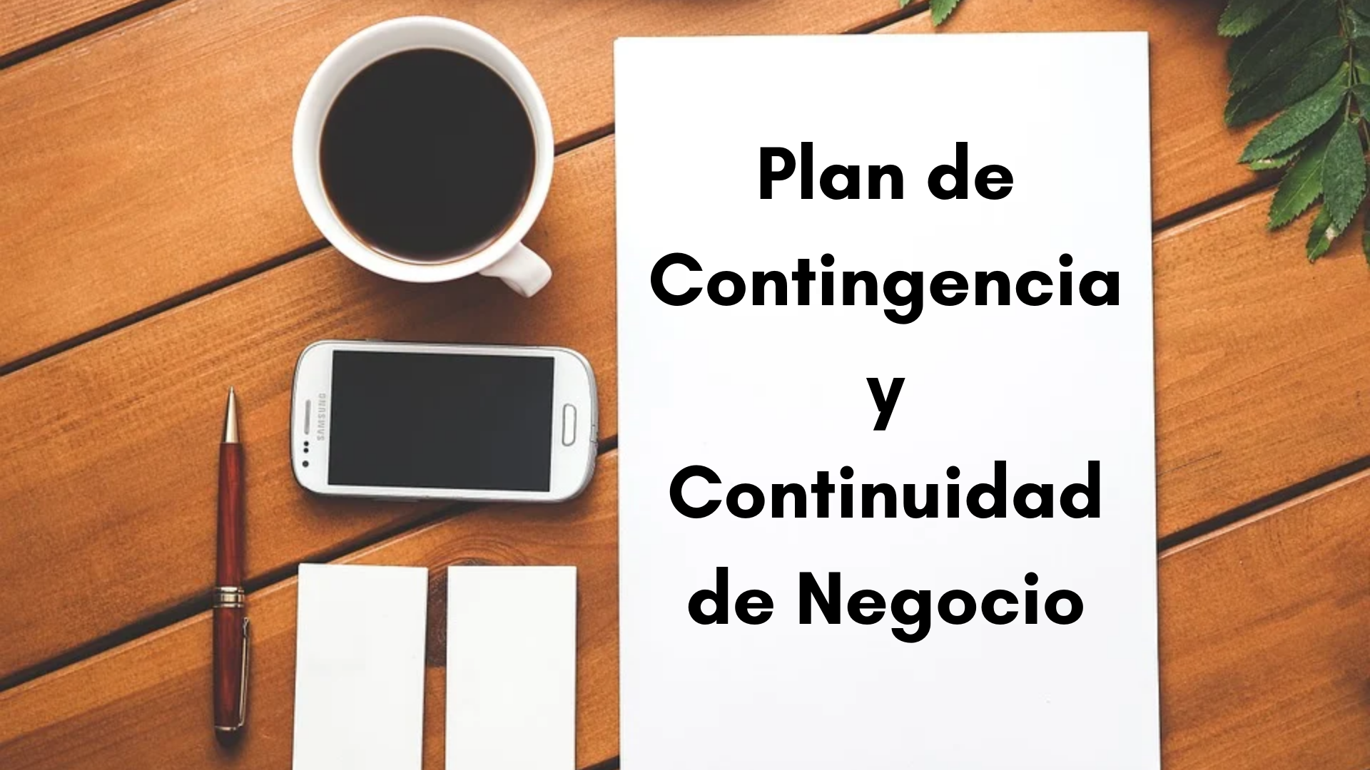 Plan contingencia y continuidad de negocio