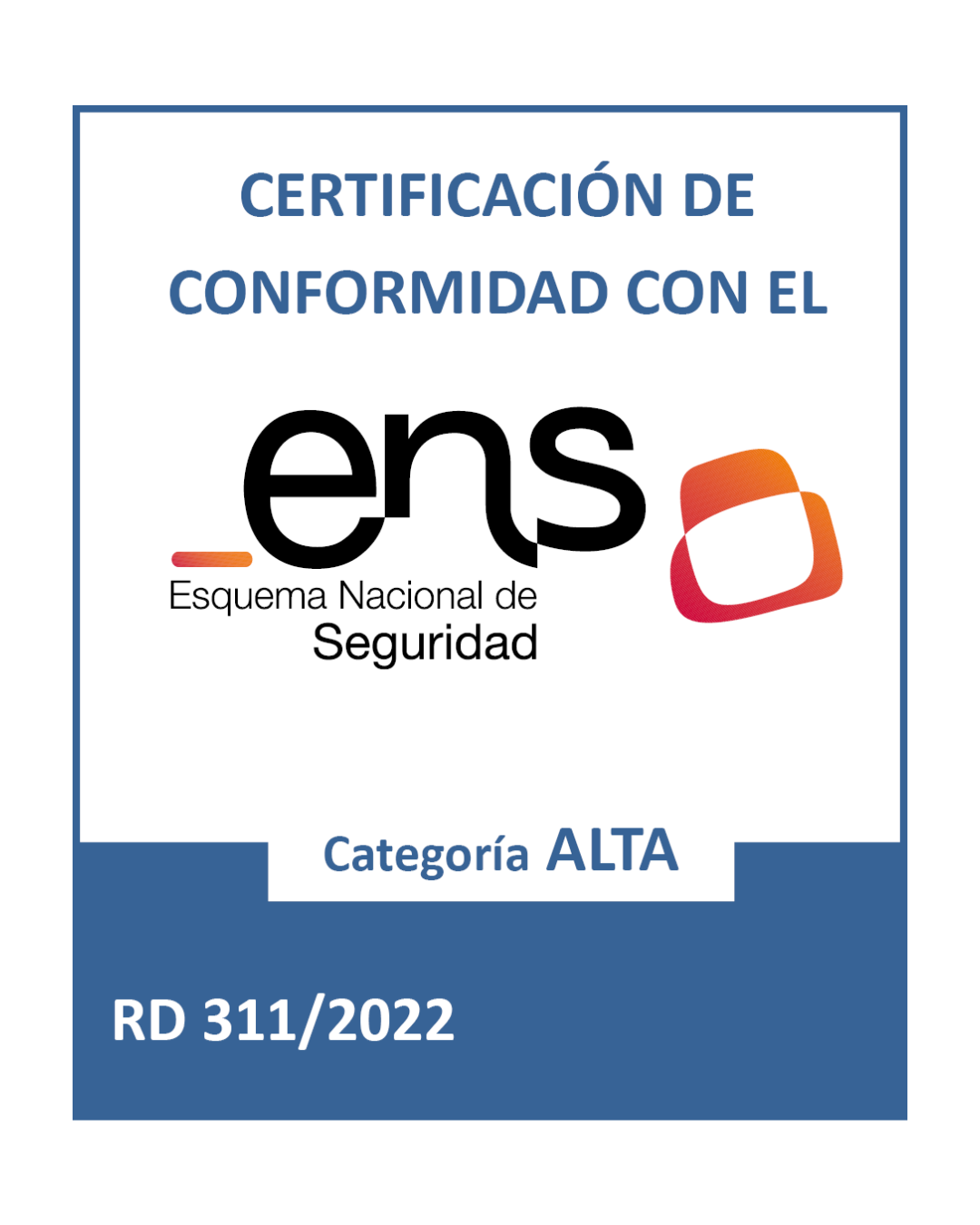 Certificacion ENS Nivel ALTO
